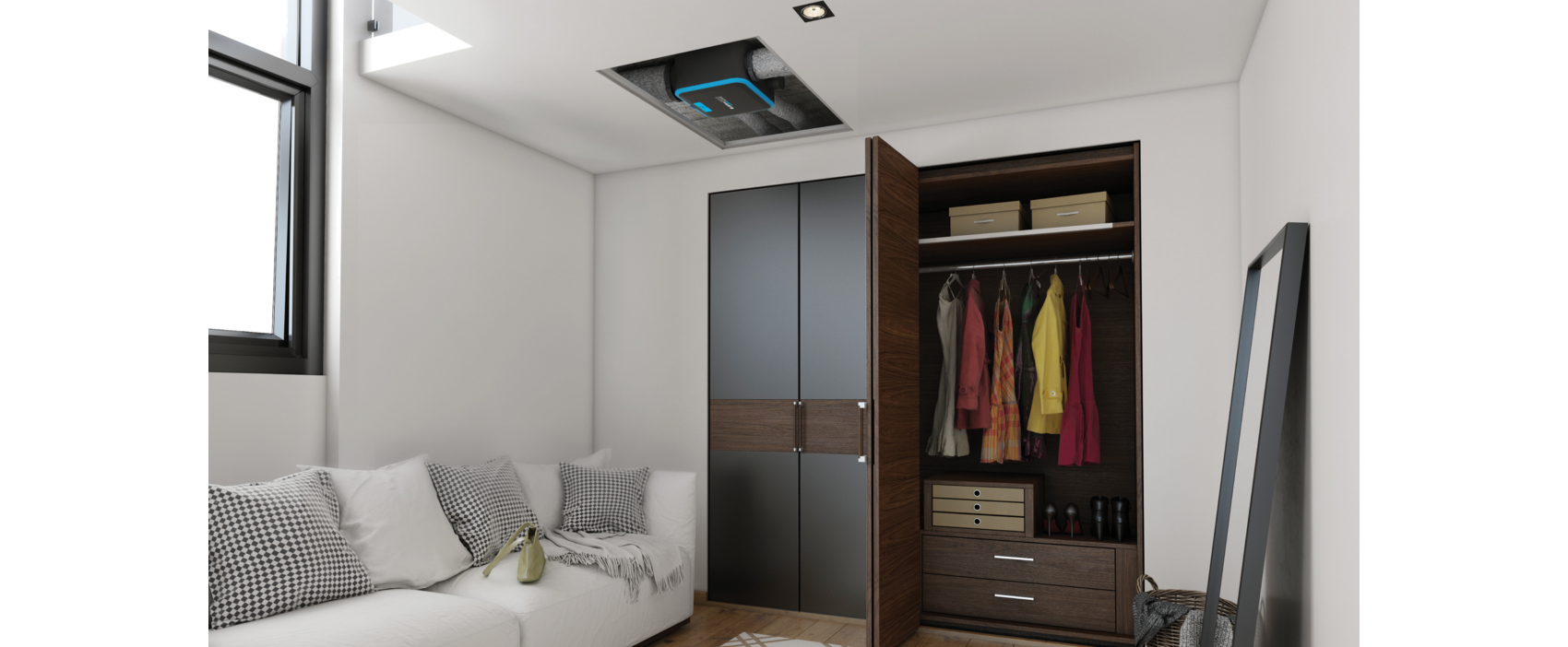 Aldes - Kit VMC simple flux EasyHOME HYGRO COMPACT Classic – Image 2